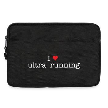 Ich liebe Ultra Running - Laptoptasche 13" - Schwarz - Vorne