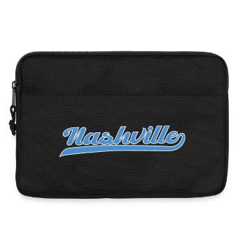 Nashville Script mit Schwunglinie - Laptoptasche 13" - Schwarz - Vorne