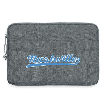 Nashville Script mit Schwunglinie - Laptoptasche 13" - Grau meliert - Vorne