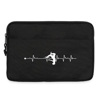 Herzschlag Pakour - Laptoptasche 13" - Schwarz - Vorne