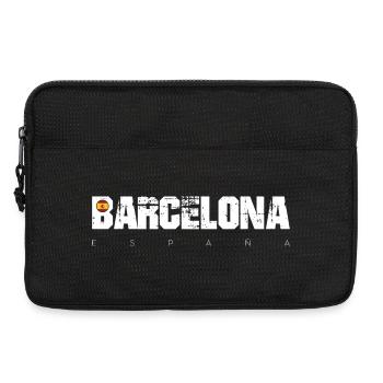 Barcelona Bold Distressed Type - Laptop bag 13" - black - Front