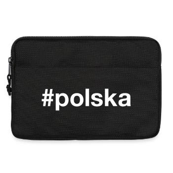 POLSKA Pologne Polen Hashtag - Sacoche pour ordinateur portable 13 pouces - noir - Devant