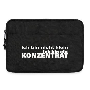 KONZENTRAT - Laptoptasche 13" - Schwarz - Vorne