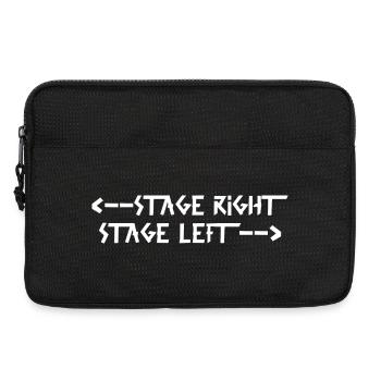 stage right stage left White - Laptop bag 13" - black - Front