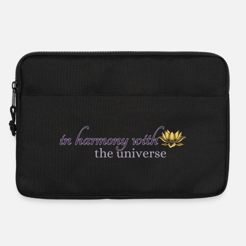 in harmony with the universe - Laptop bag 13" - black
