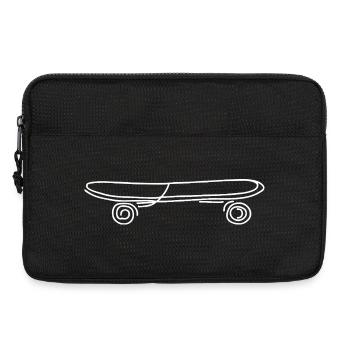 Skateboard Skizze - Laptoptasche 13" - Schwarz - Vorne