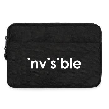 Invisible Klassik | Cooles Streetwear-Typo-Design - Laptoptasche 13" - Schwarz - Vorne