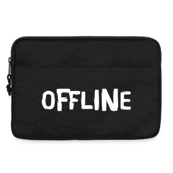 offline Schriftzug - comic Stil Sprüche - Laptoptasche 13" - Schwarz - Vorne