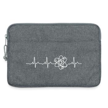 Wissenschaft Herzschlag Atom - Laptoptasche 13" - Grau meliert - Vorne