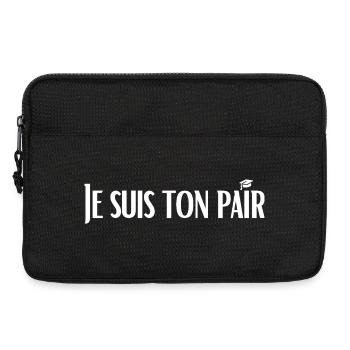 I'm your peer - Laptop bag 13" - black - Front