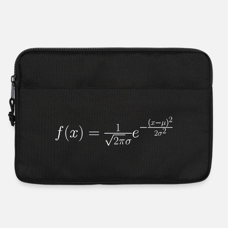 Gaußsche Glockenkurve - Laptoptasche 13" - Schwarz