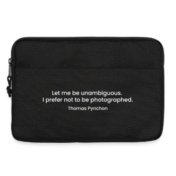 Citation de Thomas Pynchon - Sacoche pour ordinateur portable 13 pouces - noir - Devant