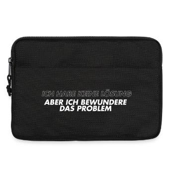 Ich bewundere das Problem  - Laptoptasche 13" - Schwarz - Vorne