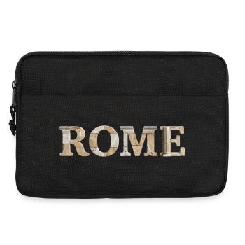 Rome / Rome Typography with Ancient Architecture - Laptop bag 13" - black - Front