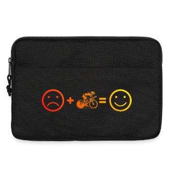 Motif nouveau vélo de route pour vélo de route - Sacoche pour ordinateur portable 13 pouces - noir - Devant