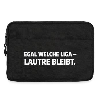 No matter which league - Lautre stays - Laptop bag 13" - black - Front