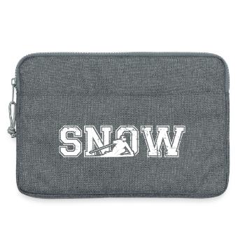 Ski Snow Vintage Skifahren - Laptoptasche 13" - Grau meliert - Vorne