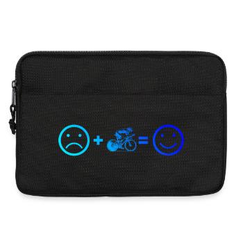 Roadbike Fans aufgepasst schlichtes Statement - Laptoptasche 13" - Schwarz - Vorne