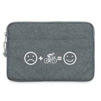 Roadbike Liebe zum Anziehen - Laptoptasche 13" - Grau meliert - Vorne