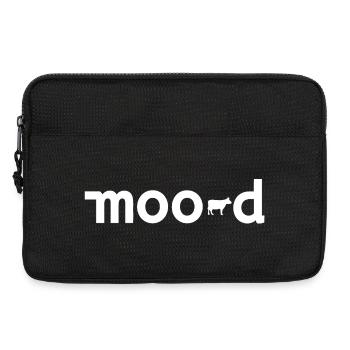 Mood Cow Pun Minimal - Laptop bag 13" - black - Front