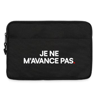 Je ne m'avance pas - Sacoche pour ordinateur portable 13 pouces - noir - Devant