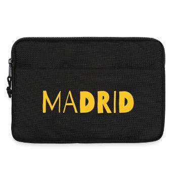 Madrid Bold Cityscape in Yellow - Laptop bag 13" - black - Front