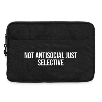 introvert humor tea - Laptop bag 13" - black - Front