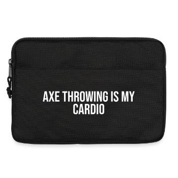 Axe Throwing Shirt - Laptop bag 13" - black - Front