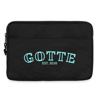 Gotte 2026, Marraine 2026, Don Gotti - Sacoche pour ordinateur portable 13 pouces - noir - Devant