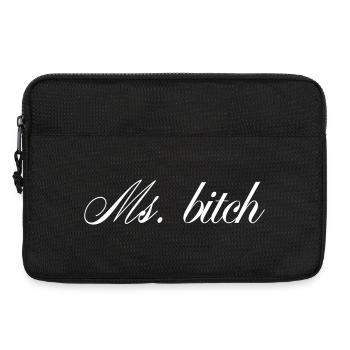 Frau Savage Fettes Zitat White - Laptoptasche 13" - Schwarz - Vorne