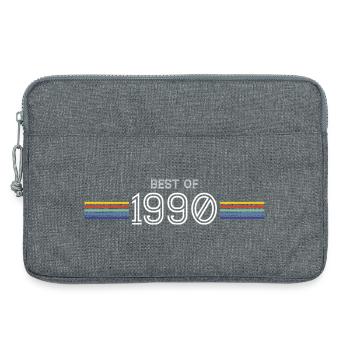 Best Of 1990 T-Shirt Cadeau Humour - Sacoche pour ordinateur portable 13 pouces - gris chiné - Devant