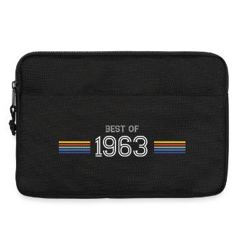 Best Of 1963 T-Shirt-Humorgeschenk - Laptoptasche 13" - Schwarz - Vorne