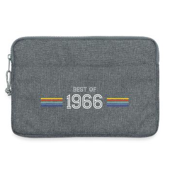 T-shirt cadeau drôle Best of 1966 - Sacoche pour ordinateur portable 13 pouces - gris chiné - Devant