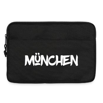 München - Bayern - Isar - Frauenkirche - Prater - Laptoptasche 13" - Schwarz - Vorne