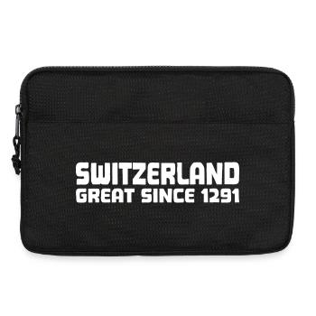 Suisse - Grande depuis 1291 - Schweiz - Schwiiz - Sacoche pour ordinateur portable 13 pouces - noir - Devant
