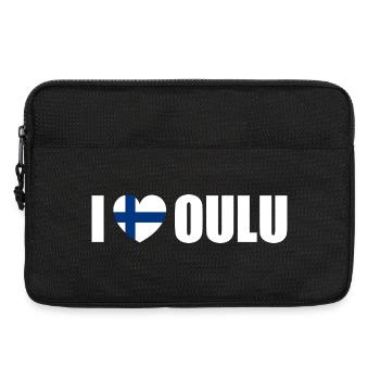 I love Oulu Finland - Laptop bag 13" - black - Front