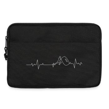 Tire Flip Heartbeat Fitness-Kunst - Laptoptasche 13" - Schwarz - Vorne