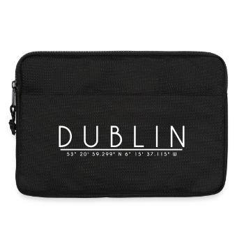 DUBLIN Coordinates Design - Laptop bag 13" - black - Front