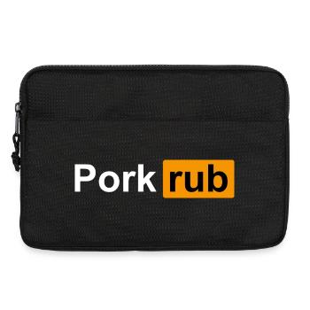 Pork Rub - Drôle de BBQ Grill & Smoker Barbecue Chef - Sacoche pour ordinateur portable 13 pouces - noir - Devant