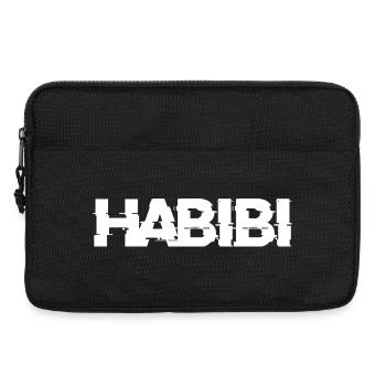 Habibi Schriftzug - Laptoptasche 13" - Schwarz - Vorne