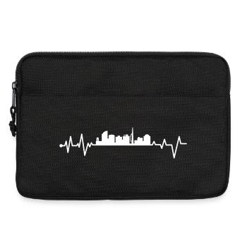 Battement de cœur de Portsmouth - Sacoche pour ordinateur portable 13 pouces - noir - Devant