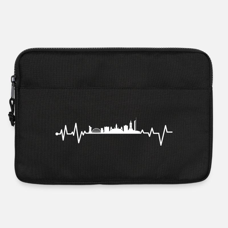 Glasgow Herzschlag - Laptoptasche 13" - Schwarz