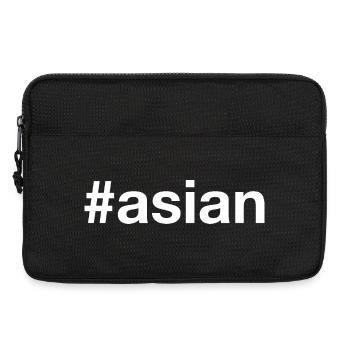 Asie asiatique Hashtag - Sacoche pour ordinateur portable 13 pouces - noir - Devant