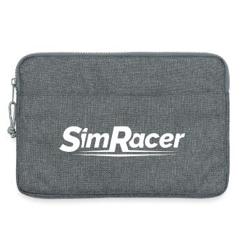Sim Racer gamer gaming simulation logo icon icon - Laptop bag 13" - heather grey - Front