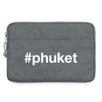PHUKET Hashtag Indonesien - Laptoptasche 13" - Grau meliert - Vorne