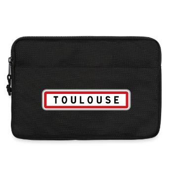 Panneau d'entrée de ville de Toulouse, Haute-Garon - Sacoche pour ordinateur portable 13 pouces - noir - Devant
