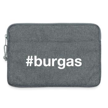 BURGAS Hashtag Bulgarie Bulgare - Sacoche pour ordinateur portable 13 pouces - gris chiné - Devant