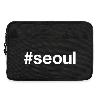 SEOUL Hashtag Korea - Laptoptasche 13" - Schwarz - Vorne