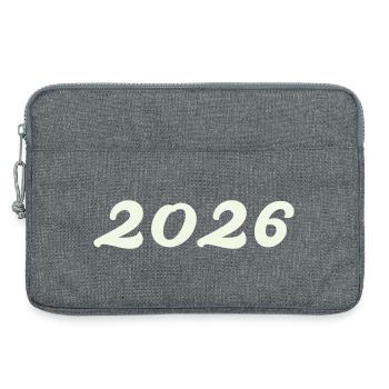 2026 - Sacoche pour ordinateur portable 13 pouces - gris chiné - Devant