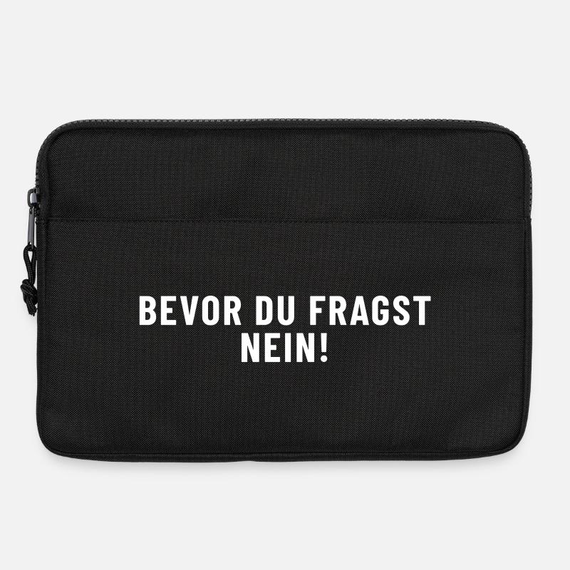 Before you ask: No! - Laptop bag 13" - black